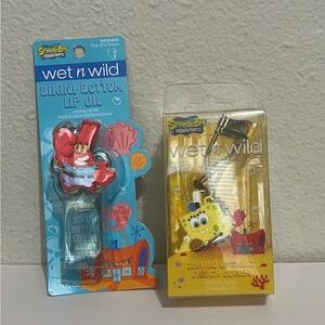 Wet n Wild Bikini Bottom Lip Oil and SpongeBob SquarePants Eyelashes Curler